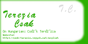 terezia csak business card